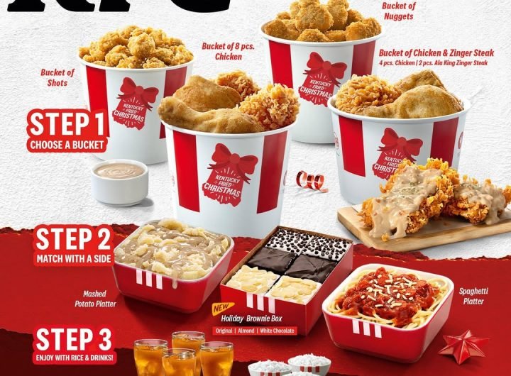 Make your holiday gatherings unforgettable with a customized KFC Bucket & Match Feast, perfect for parties, family dinners, or get-togethers with frie