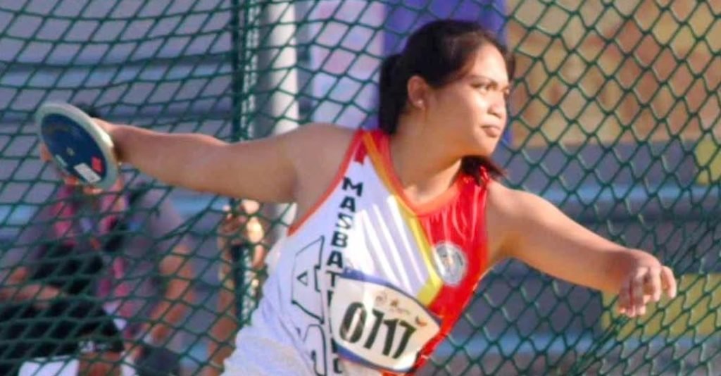 Making the most of her final Batang Pinoy campaign, discus thrower Courtney Jewel Trangia of Masbate defends her title while setting a meet record.