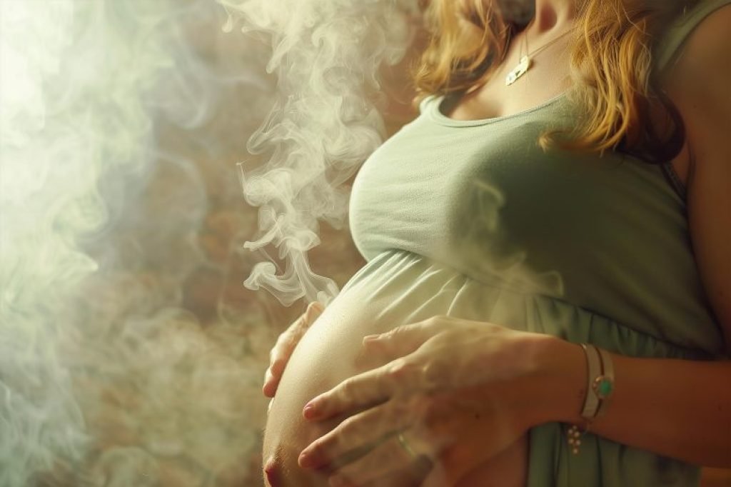 Pregnancy Cannabis Concept