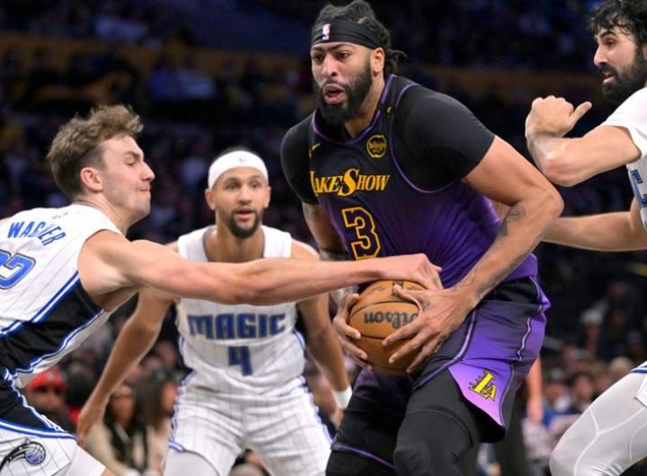 Orlando's Franz Wagner sinks the Lakers with a triple in the dying seconds as the Magic survive another pair of big games from LeBron James and Anthon