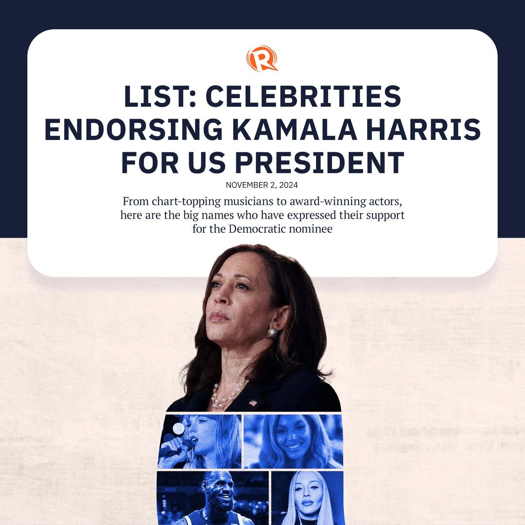 Other musicians who endorsed Harris were Marc Anthony, John Legend, siblings Billie Eilish and Finneas, Cardi B, Usher, Lizzo, Cher, Stevie Nicks, and