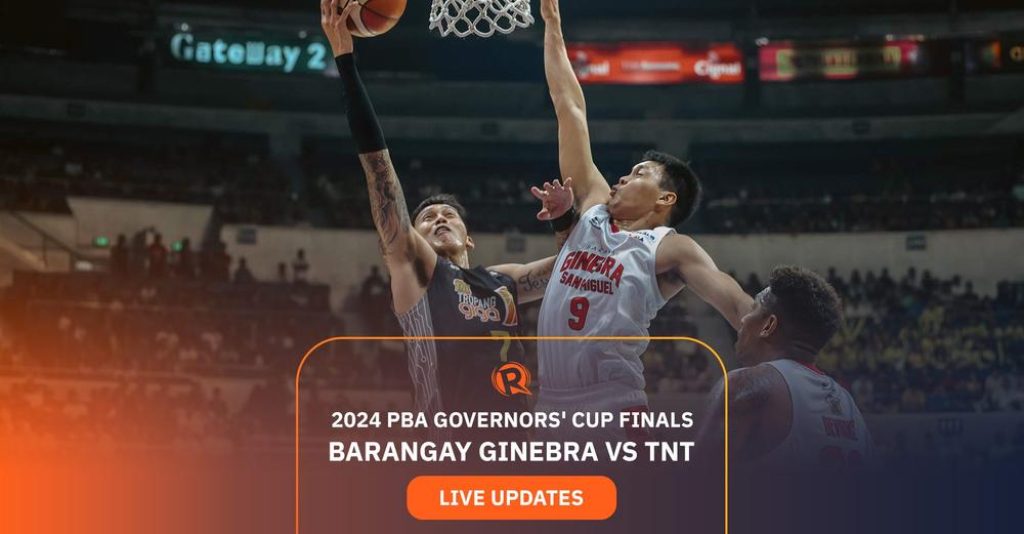 PBA | END OF 3Q: Justin Brownlee unloads a pair of three-pointers and a four-pointer in the third quarter to help Ginebra enter the final quarter up 8