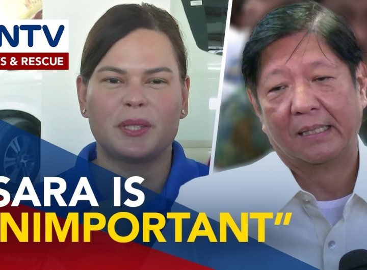 PBBM, kinumpirma na galing sa kaniya ang mensahe na nagsasabing "unimportant” si VP Sara