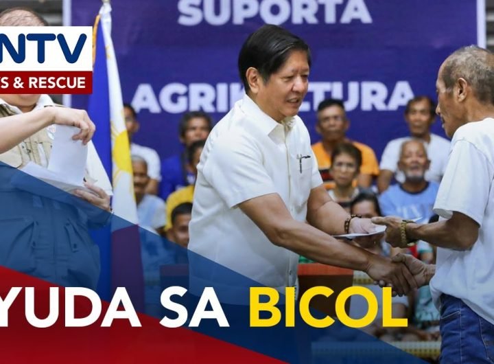 PBBM, personal na nag-abot ng tulong sa mga mangingisda, magsasaka na naapektuhan ng bagyo sa Bicol