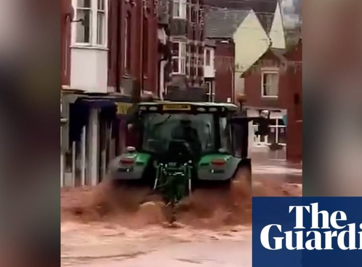 Police investigate tractor that created ‘devastating’ wave in flooded UK town | UK weather