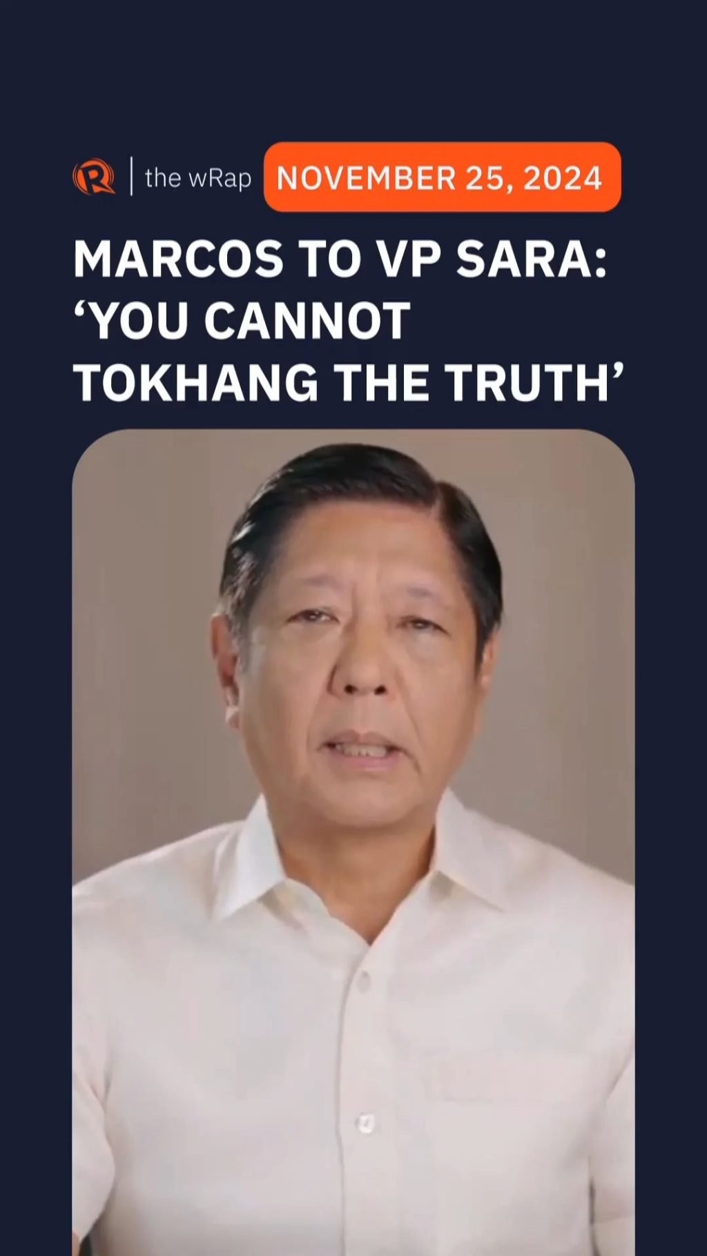 President Ferdinand Marcos Jr. calls on his former ally Vice President Sara Duterte to answer the House’s questions on how her offices spent public fu