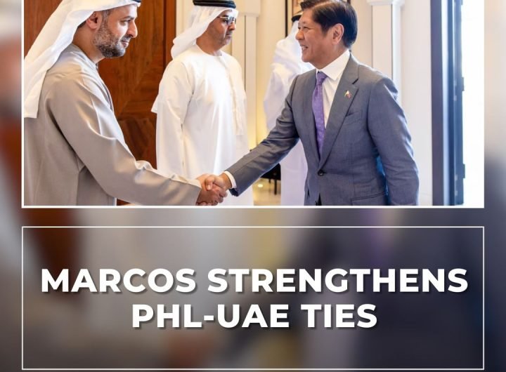 President Ferdinand Marcos Jr. traveled to the United Arab Emirates (UAE) on Tuesday for a one-day working visit.