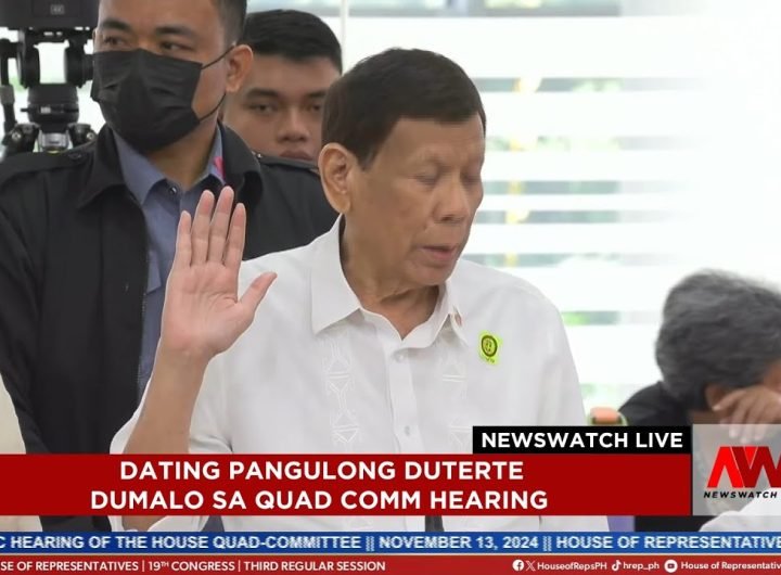 Quad Comm muling nagsagawa ng pagdinig tungkol sa Duterte drug war | NewsWatch Live