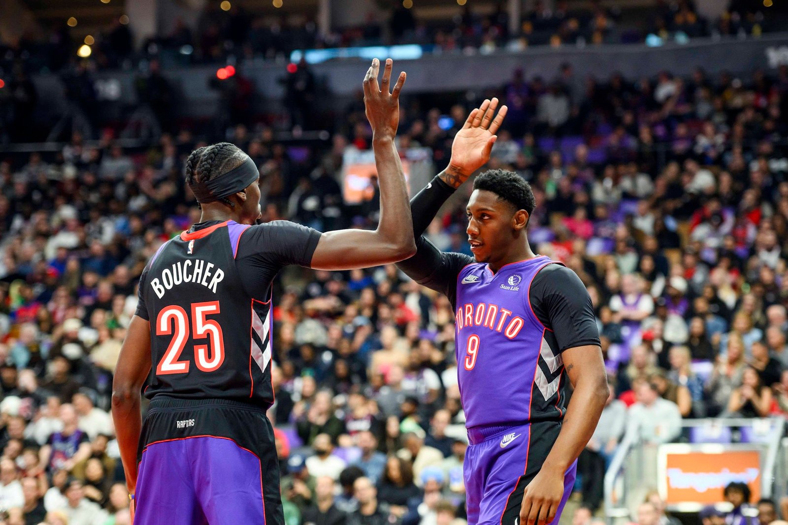 RJ Barrett Chris Boucher Raptors beat Kings NBA