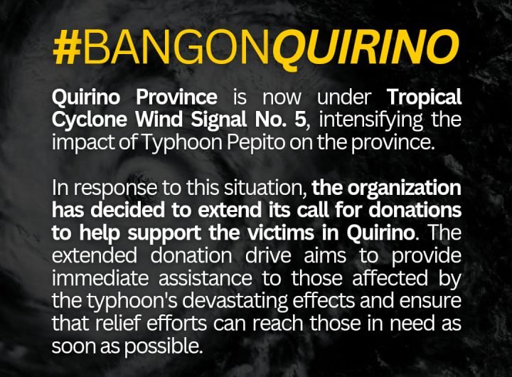 #ReliefPH: The Maddela Youth Advocates, in collaboration with NVSU and ISU Quirinian Students’ Organization, are accepting cash donations to aid #Pepi