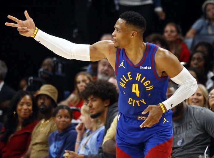 Denver Nuggets guard Russell Westbrook NBA