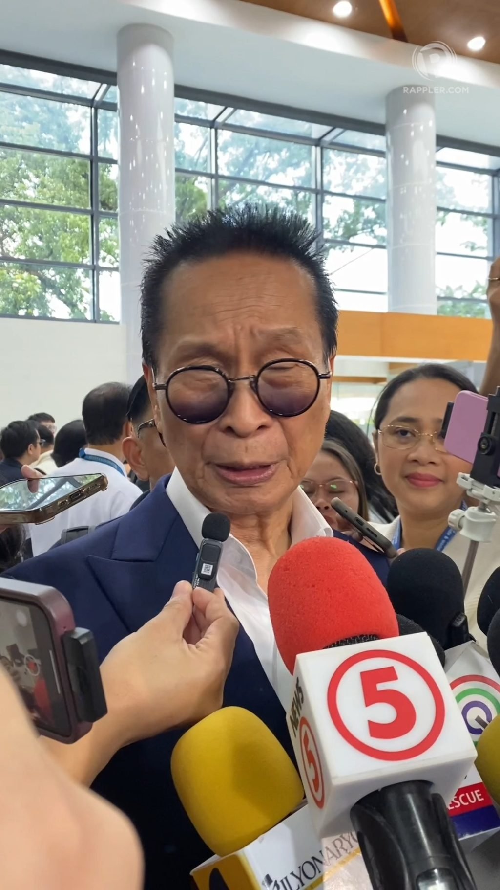 Salvador Panelo, spokesman of former Pres. Rodrigo Duterte, says Duterte is attending the House quad committee's hearing on the war on drugs in order