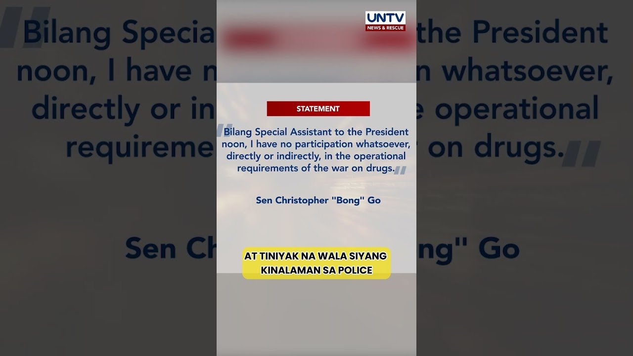 Sen. Bong Go, itinanggi ang sinasabing 'rewards system' sa war on drugs ng Duterte admin