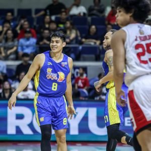 TNT Tropang Giga's Calvin Oftana during the PBA Governors' Cup Finals Game 5 against Barangay Ginebra Gin Kings.