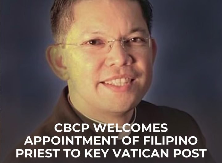 The Catholic Bishops' Conference of the Philippines (CBCP) welcomed the appointment of Msgr. Erwin Jose Balagapo to a key role in the Vatican.