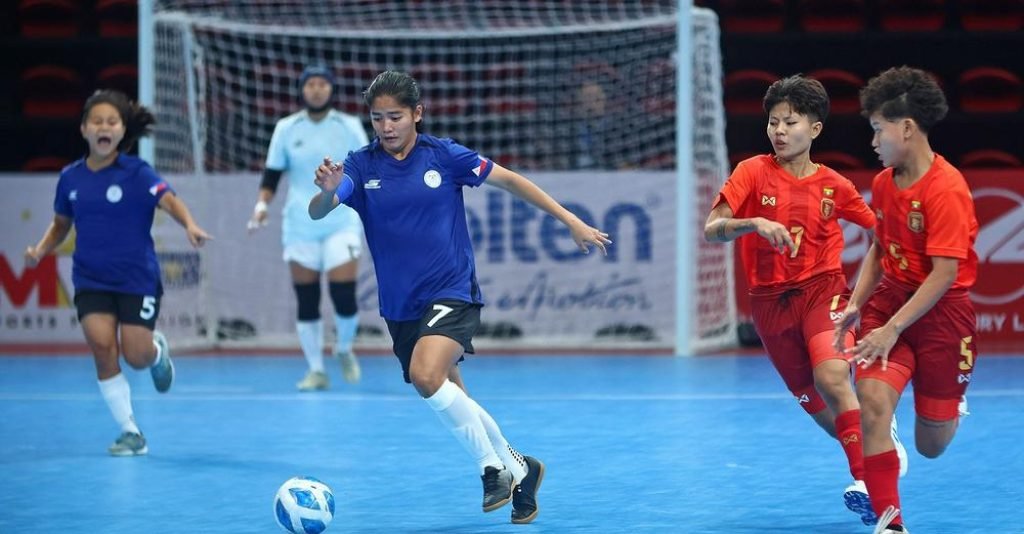 The Philippines, nicknamed the Pinay5, forges a draw against visiting Myanmar at the start of the country’s hosting of the ASEAN Women’s Futsal Champi