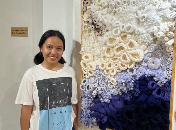 The first-place winner of the 48th National Artist Jose T. Joya Awards produced a crochet piece inspired by the marine ecosystem in her hometown of Sa