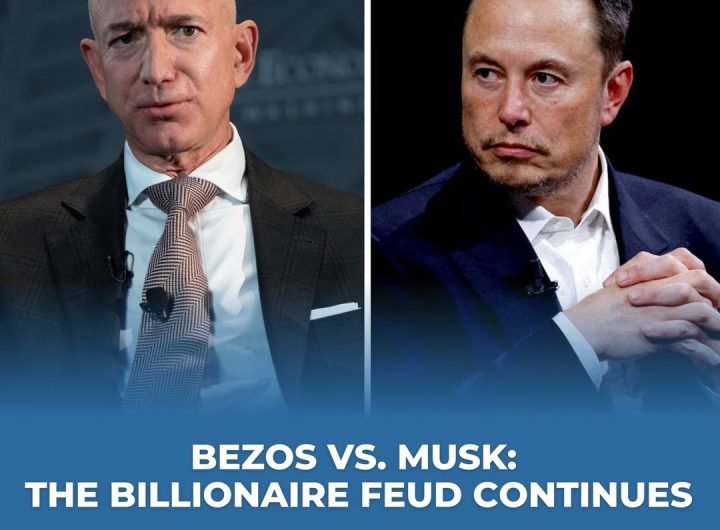 The longstanding rivalry between tech titans Elon Musk and Jeff Bezos escalated further this week after Musk accused Bezos of advising others to sell