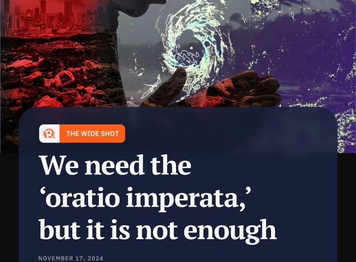 'The oratio imperata is not a magical incantation against violent storms but a challenge to correct our sins against nature.