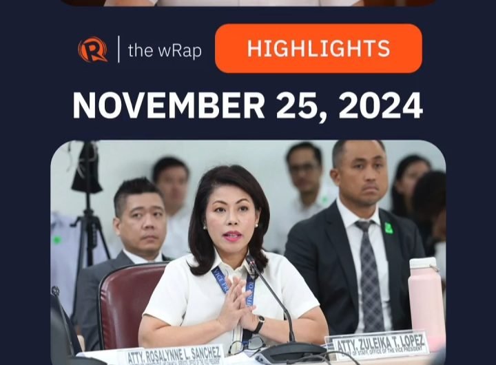 Today's headlines: Bongbong Marcos, Sara Duterte & Zuleika Lopez, Dwight Ramos | The wRap | November 25, 2024