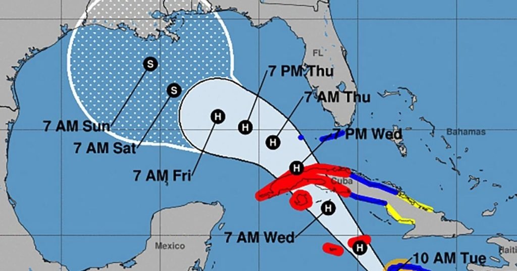 Tropical Storm Rafael strengthens to Category 1 hurricane as it barrels toward Cuba