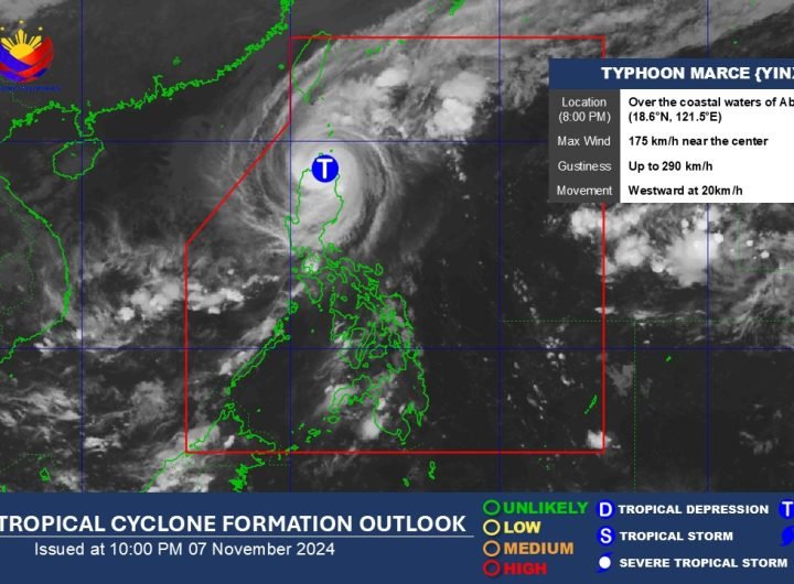 Typhoon Marce Intensifies, Strikes Northern Luzon with Potential to