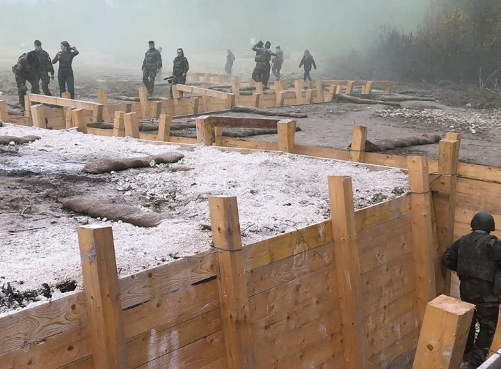 Ukrainian troops train for trench warfare near France's WWI battlefields