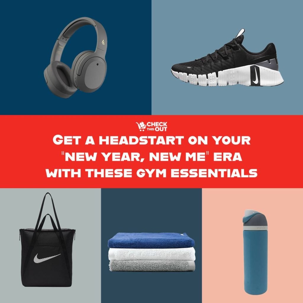 We see you planning your 2025 healthy living era already.  Motivate yourself with a fresh set of gym essentials!