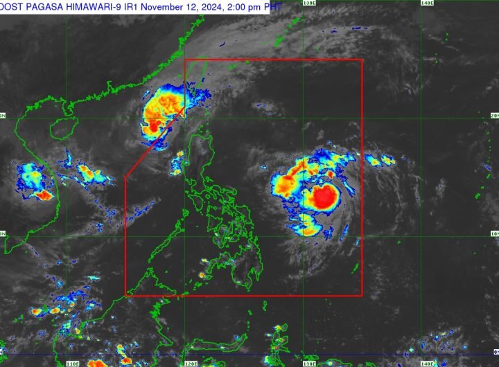 #WeatherAlert: PAGASA says Nika (Toraji) weakened into a tropical storm and left the Philippine Area of Responsibility at 2 pm on Tuesday, November 12