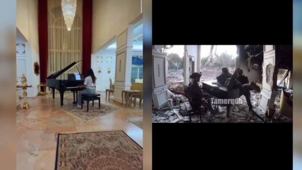 Woman discovers footage of Israel soldier playing her piano in bombed-out home in southern Lebanon