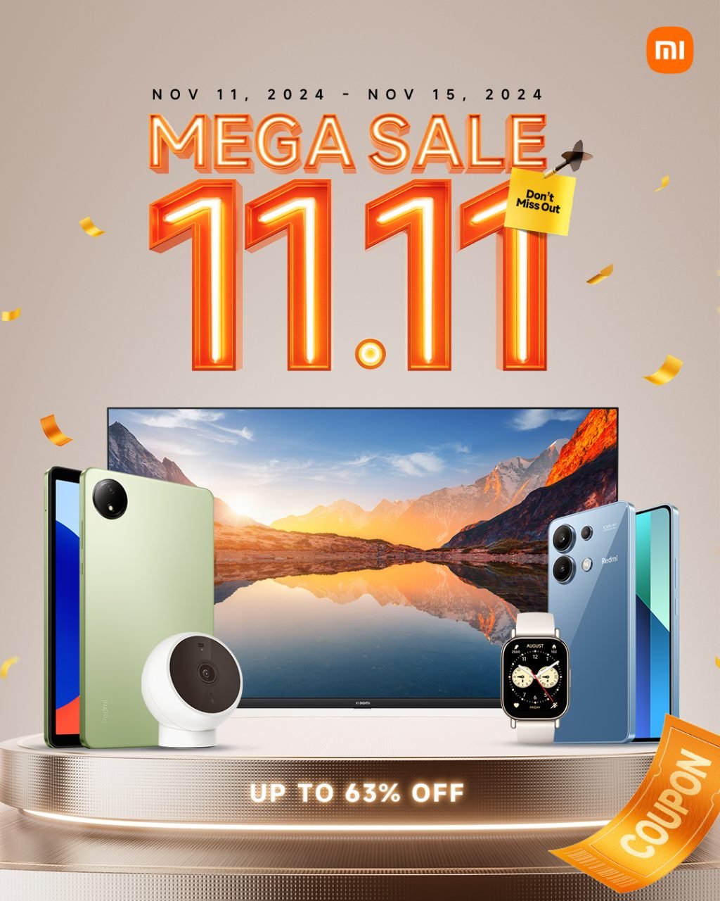 Xiaomi’s Mega 11.11 Sale on Shopee and Lazada Offers Up to 63% Off on Popular Devices