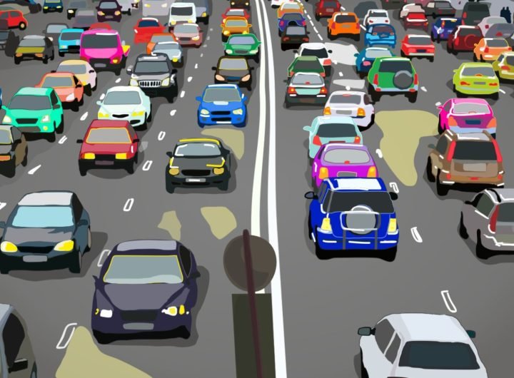 You have 20/20 vision and a high IQ if you can spot the yellow car stuck in the traffic jam in under 7 seconds