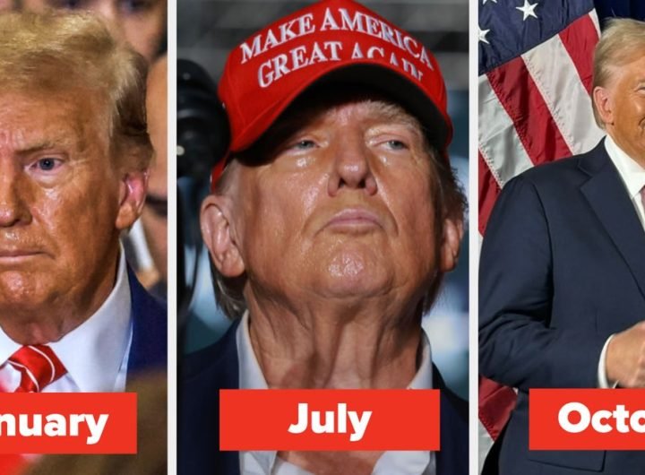 12 Photos That Reveal How Donald Trump's Apparent Bronzer Changed Throughout 2024