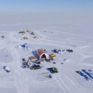 Aerial View of Antarctic Drilling Site