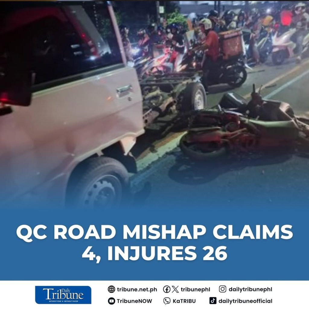 A runaway truck caused a de*dly cr*sh in Quezon City on Thursday night, k*lling four people and injuring 26 others.