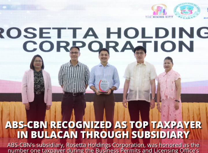 ABS-CBN Recognized as Top Taxpayer in Bulacan Through Subsidiary