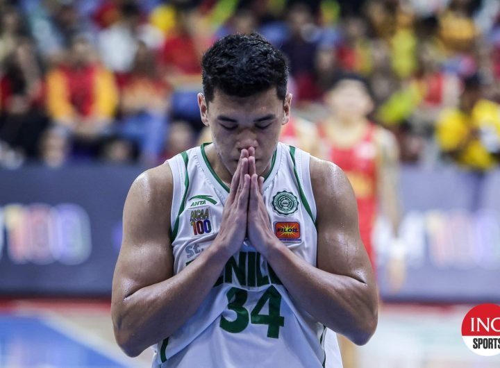 St. Benilde Blazers' Allen Liwag during Game 2 of the NCAA Season 100 men's basketball Finals against Mapua Cardinals. The Blazers lost