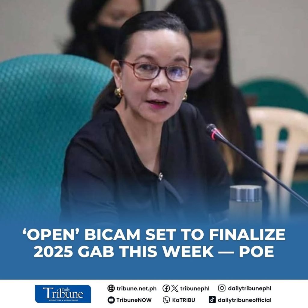 An “open” bicameral conference committee of Congress is set to convene for the last time on Wednesday to reconcile the contentious items in the propos