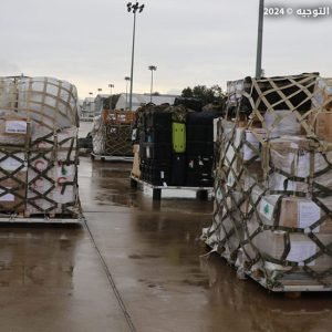 Arrival of an Italian Plane Carrying Medical and Humanitarian Supplies Provided as a donation from the Italian Authorities and the Technical Military Committee for Lebanon