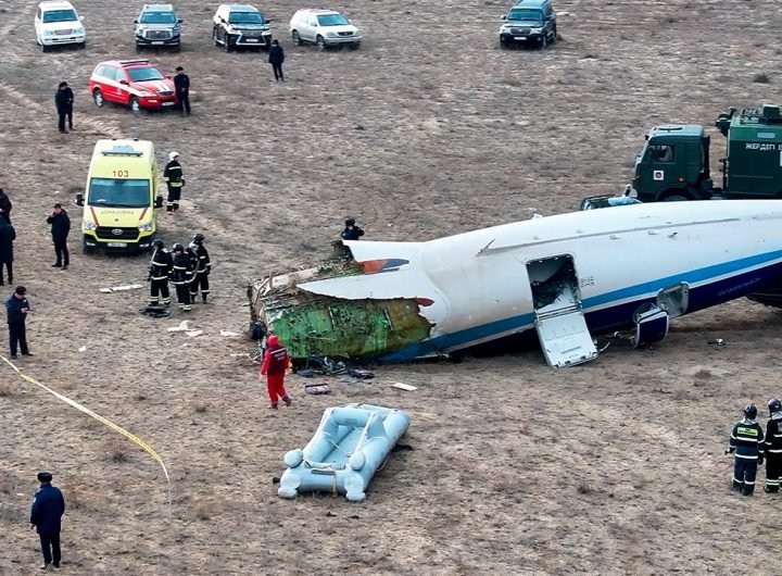 Azerbaijan Airlines plane headed to Russia crashes hundreds of miles off course, dozens feared dead