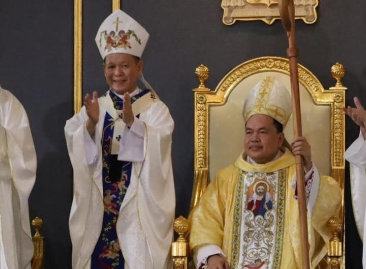 Bishop Elias Ayuban Jr. was ordained and installed on Tuesday as the new bishop of the Diocese of Cubao in Quezon City.