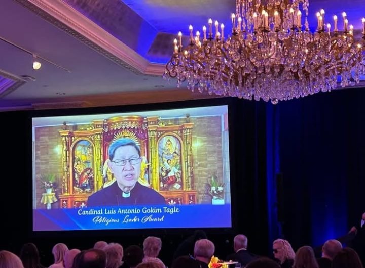 Cardinal Luis Antonio Tagle was recently honored by a New York-based media outlet for his religious contributions.