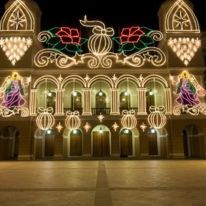 Christmas season in Puerto Rico lasts over a month, with songs being sung and lights illuminating the streets through December into January