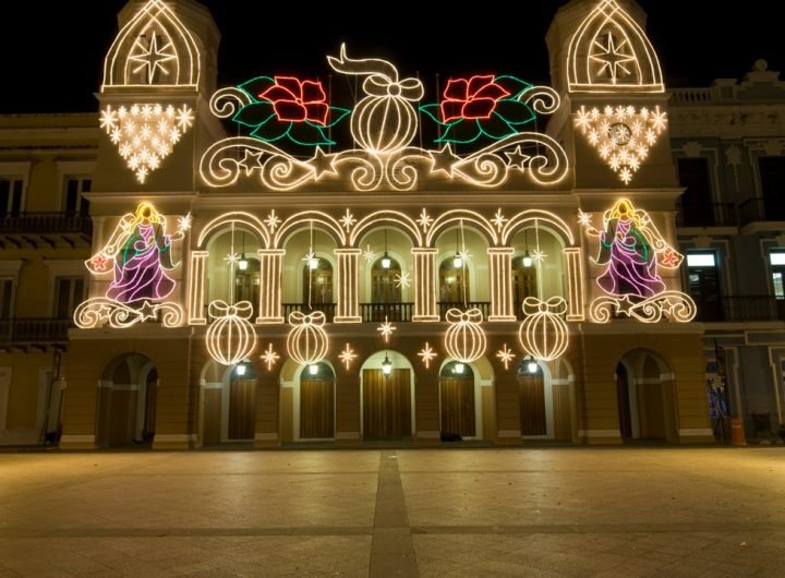 Christmas season in Puerto Rico lasts over a month, with songs being sung and lights illuminating the streets through December into January