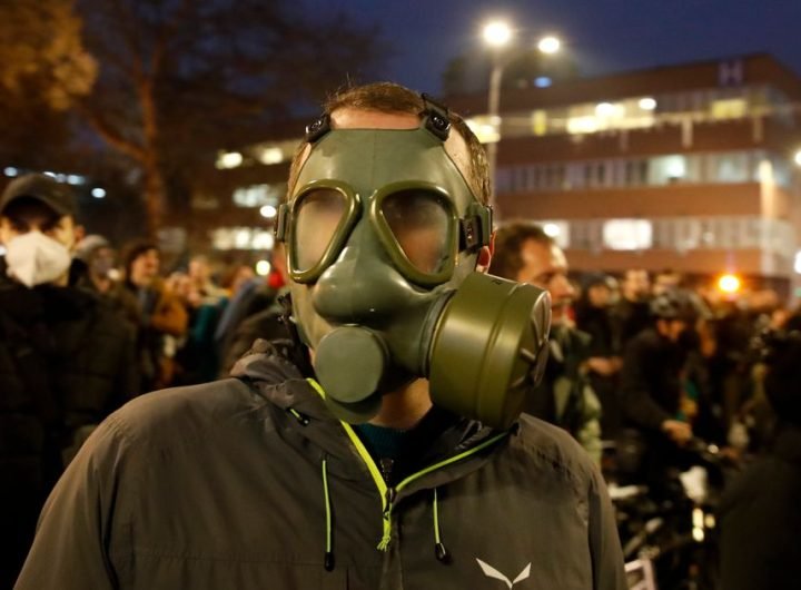 Citizens against smog: Protesters in North Macedonia demand action against pollution