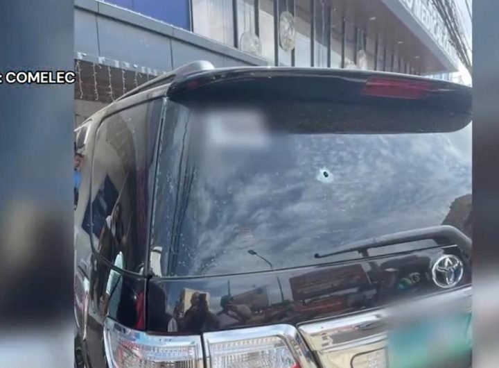 Vehicle of Provincial Election Supervisor of Sulu shot, Dec. 21, 2024