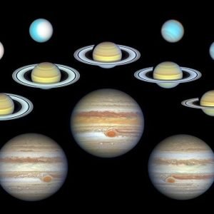 Dramatic changes on Uranus, Neptune, Saturn and Jupiter revealed in 10 years of Hubble Telescope images (video)