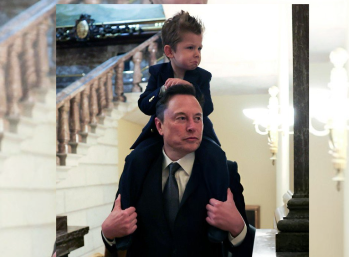 Elon Musk's 4-year-old son X spotted at Senate. The reason is...