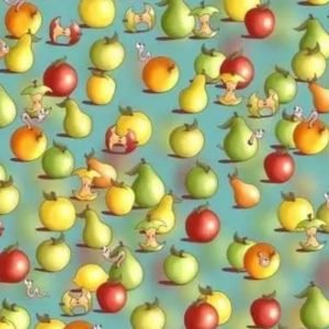 Everyone can see the fruit but you have 20/20 vision if you can spot the lemon in less than 5 secs in this brain teaser