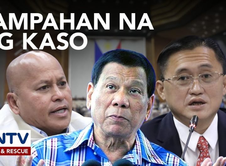 Ex-Pres. Duterte, senators Dela Rosa, Bong Go atbp, inirerekomenda nang sampahan ng reklamo